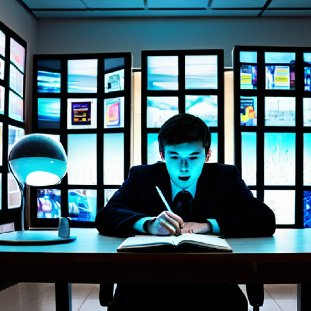 제약 기반 창의성을 위한 목표 설정 방법 - **Image Prompt 1: The Overwhelm of Infinite Choice vs. The Clarity of Focused Action**
"A vibran...