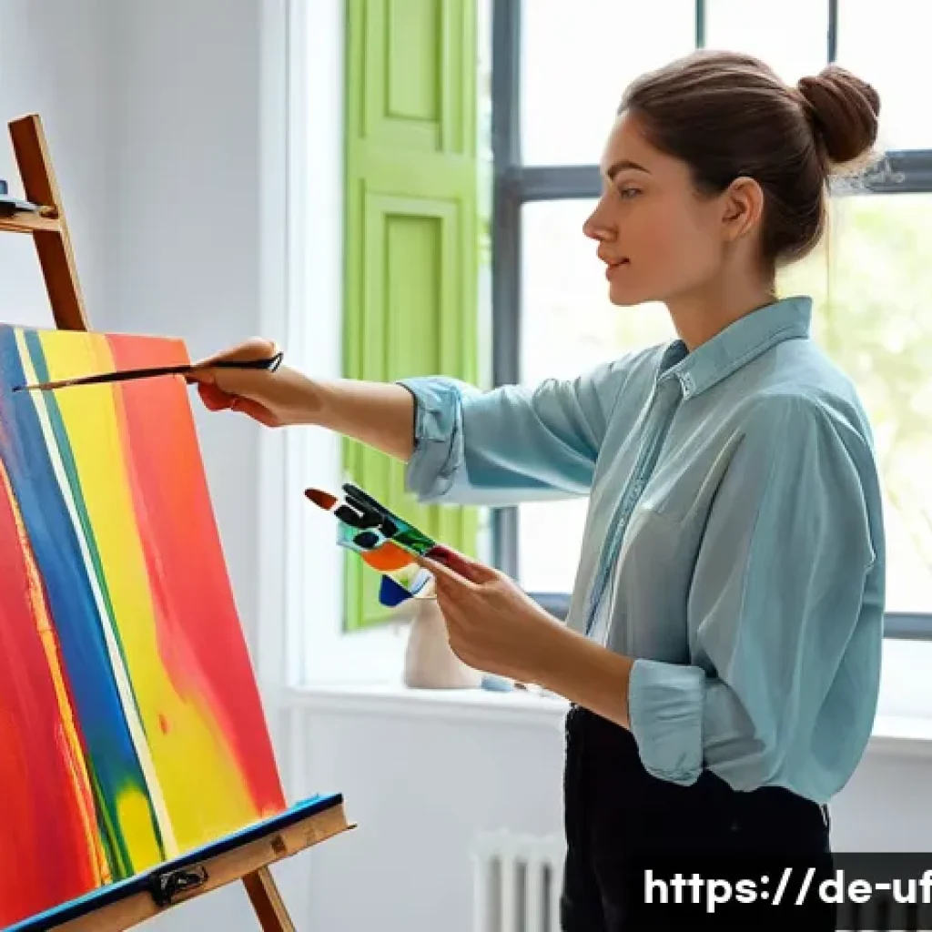 제약 기반 창의성의 기술적 적용 - **Prompt 1: The Focused Artist**
"A female artist in her early 30s, with a concentrated expressi...